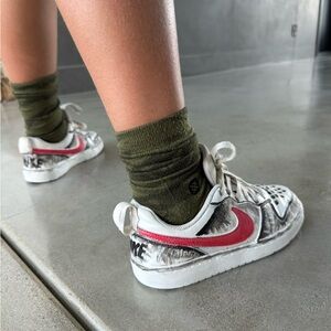 Nike Kids' Customized with Fabric Paint Sneakers - 2 Pair in size 4Y